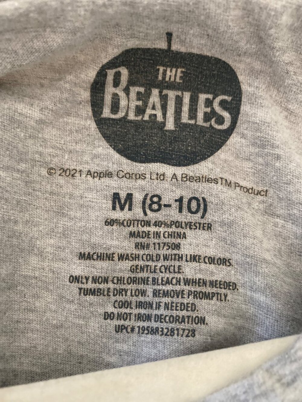 The Beatles Abbey Road Gray Graphic T-Shirt Size M - Picture 3 of 5